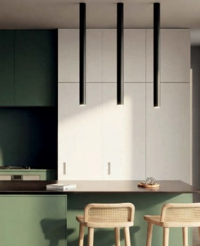 Immagine di Lampada da Soffitto Zoom Cilindro Nero 100cm ACB