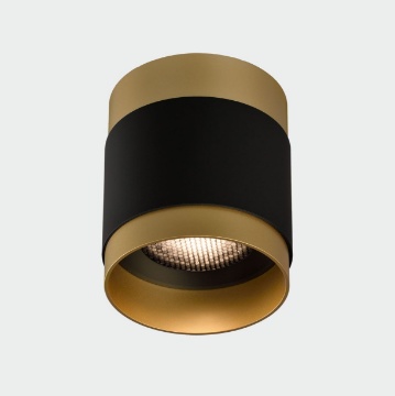 Immagine di Plafone Rotondo Oro Nero 10cm Led 18w 3000k Lux ACB