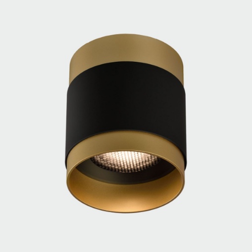 Immagine di Plafone Rotondo Oro Nero 10cm Led 18w 3000k Lux ACB