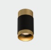 Immagine di Lampada Compatta da Soffitto Cilindro Nero Oro Led 12w 3000k Lux ACB