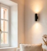 Immagine di Applique Cilindro Nero Doppia Emissione Led 3000k Lux ACB