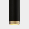 Immagine di Lampada Tubolare da Soffitto Oro Nero 30cm Led 12w 3000k Lux ACB