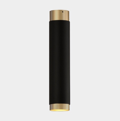 Immagine di Lampada Tubolare da Soffitto Oro Nero 30cm Led 12w 3000k Lux ACB