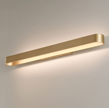 Immagine di Applique Lineare Stondata Oro 90 cm Led 43w CCT Gala ACB