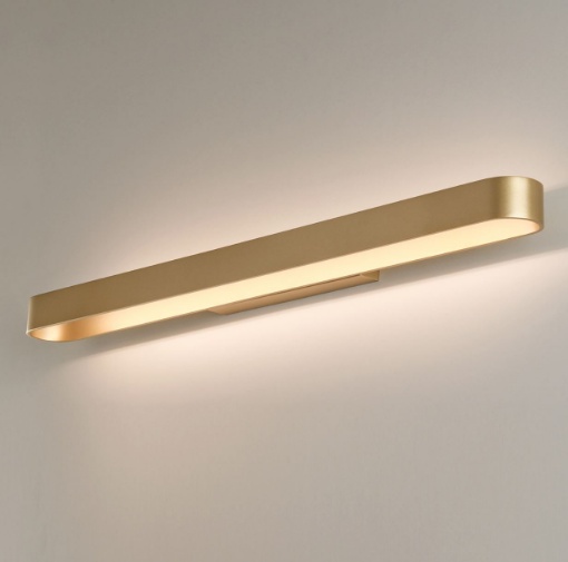 Immagine di Applique Lineare Stondata Oro 90 cm Led 43w CCT Gala ACB