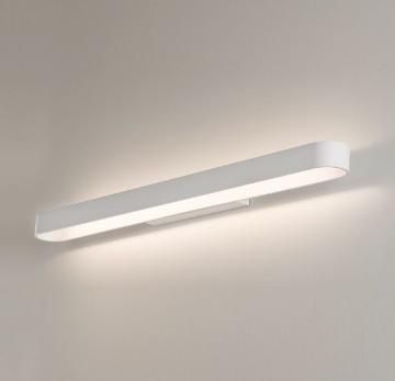 Immagine di Lampada da Parete Bianca Stondata 90 cm Gala Led 43w CCT ACB