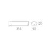 Immagine di Applique Led Bianca IP44 CCT 11w Aldo 35 cm IP44 ACB