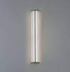 Immagine di Applique Grande Cromo Vetro Rigato Diva 100cm Led CCT 30w ACB IP44