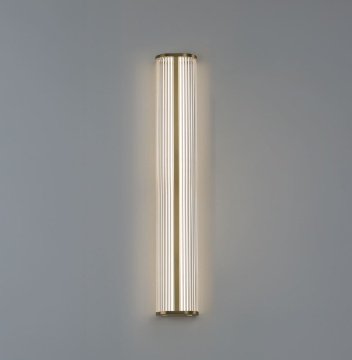 Immagine di Grande Lampada da Parete Diva Oro 100cm Led CCT 30w ACB IP44