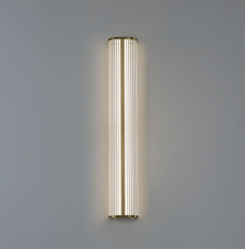 Immagine di Grande Lampada da Parete Diva Oro 100cm Led CCT 30w ACB IP44