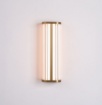 Immagine di Applique Oro Vetro Rigato Led CCT 16w Per Bagno Divino ACB