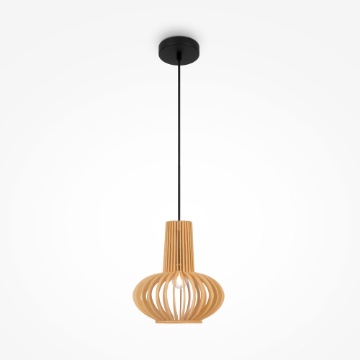 Immagine di Lampada in Legno Chiaro Sospensione Roots Maytoni