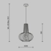 Immagine di Lampada in Legno Chiaro Sospensione Roots Maytoni