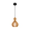 Immagine di Sospensione Legno Forma Goccia 20cm Roots Maytoni 1xE27
