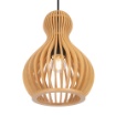 Immagine di Sospensione Legno Forma Goccia 20cm Roots Maytoni 1xE27