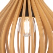 Immagine di Sospensione Legno Forma Goccia 20cm Roots Maytoni 1xE27