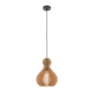 Immagine di Lampada a Goccia Sospensione Legno 30cm Per Cucina Roots Maytoni