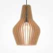 Immagine di Lampadario da Cucina Paralume Legno Stile Nordico Roots Maytoni