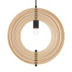 Immagine di Lampadario Maytoni Roots Stile Nordico Cerchi in Legno