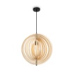 Immagine di Lampadario in Legno Chiaro Per Camera da Letto Roots Maytoni