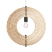 Immagine di Lampadario in Legno Chiaro Per Camera da Letto Roots Maytoni