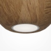 Immagine di Sospensione Basic Maytoni Sfera Legno GU10 Per Isola Cucina