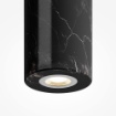 Immagine di Sospensione Penisola Cilindro Marmo Nero Led CCT 5W Basic Maytoni