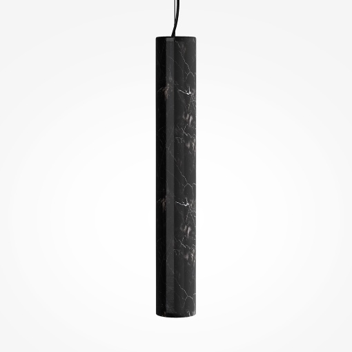 Immagine di Sospensione Penisola Cilindro Marmo Nero Led CCT 5W Basic Maytoni