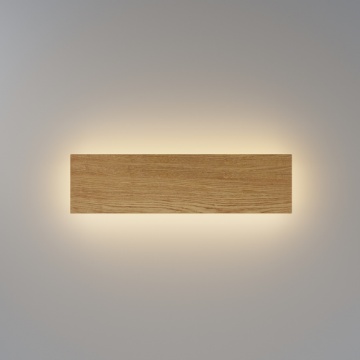 Immagine di Applique Effetto Legno Rettangolare Basic Maytoni Led 8w CCT