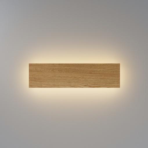 Immagine di Applique Effetto Legno Rettangolare Basic Maytoni Led 8w CCT
