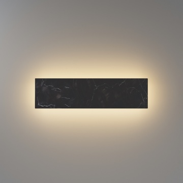 Immagine di Applique Nera Effetto Marmo Led 8w CCT Basic Maytoni