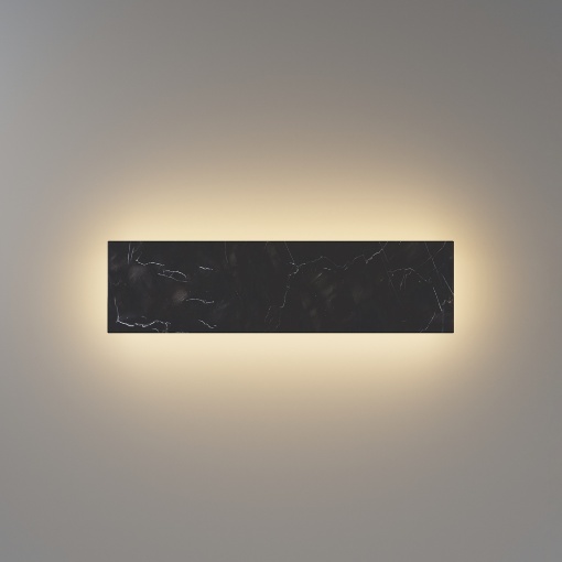 Immagine di Applique Nera Effetto Marmo Led 8w CCT Basic Maytoni
