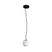 Immagine di Lampada Sfera a Sospensione Marmo Bianco Moderna Basic Maytoni
