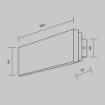 Immagine di Applique Bianca Marmo Led 8w CCT Dimmerabile Basic Maytoni