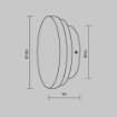 Immagine di Applique Tonda Bianca Marmo Led 5w CCT Dimmerabile Basic Maytoni