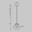 Immagine di Sospensione Oro Basic Form Sfera per Comodino Maytoni
