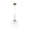 Immagine di Lampada a Sospensione Oro Sfera Vetro 20cm Basic Form Maytoni