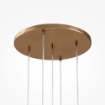 Immagine di Lampadario Basic Form Oro Sfere Vetro Trasparente per Salotto Maytoni