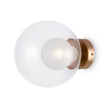 Immagine di Applique Basic Form Maytoni Oro Sfera Vetro 20 cm