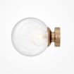 Immagine di Applique Basic Form Maytoni Oro Sfera Vetro 20 cm