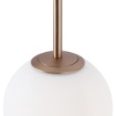 Immagine di Lampadario Bianco Oro Sfere Vetro Per Soggiorno Basic Form Maytoni