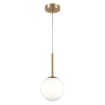 Immagine di Lampada a Sospensione Oro Palla Vetro Bianco 20cm Maytoni Basic Form