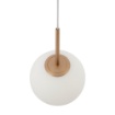 Immagine di Lampada a Sospensione Oro Palla Vetro Bianco 20cm Maytoni Basic Form