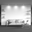 Immagine di Faretto Tondo da Soffitto Bianco Hoop GX53 Maytoni
