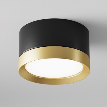Immagine di Lampada da Soffitto Piccola Oro Nero Hoop Maytoni Gx53