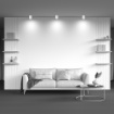 Immagine di Lampada Cilindro Bianco Per Soffitto Hoop GX53 Maytoni