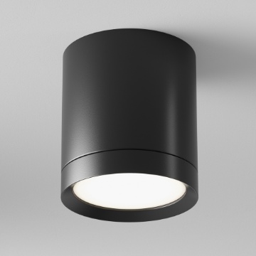 Immagine di Faretto Hoop Maytoni Gx53 Cilindro Nero da Soffitto Moderno