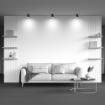 Immagine di Faretto Hoop Maytoni Gx53 Cilindro Nero da Soffitto Moderno