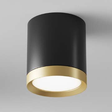 Immagine di Faretto Nero Oro Moderno Led Gx53 Hoop Maytoni