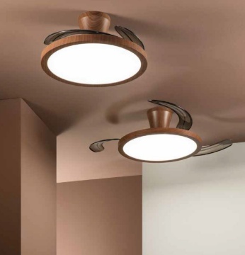 Immagine di Ventilatore da Soffitto Legno Con Luce Led Dimmer 46w CCT Condor Intec